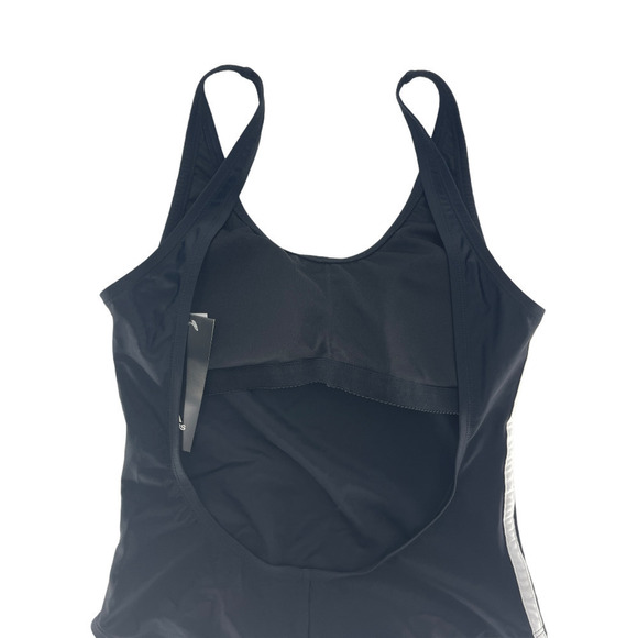 Adidas Black 3 Stripe One Piece Swimsuit - Picture 5 of 6